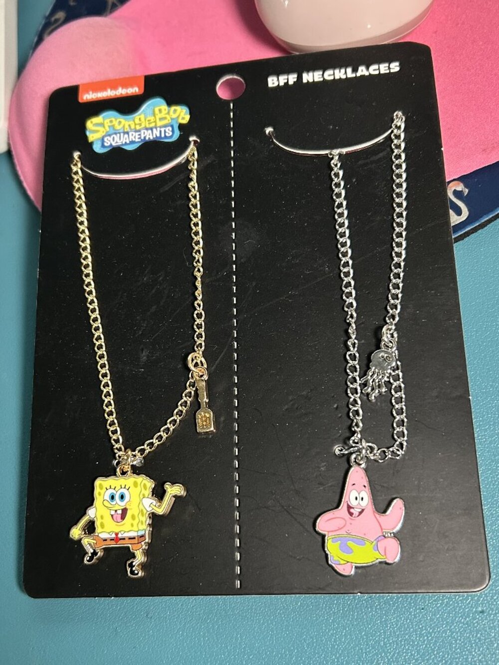 Nickelodeon SpongeBob SquarePants & Patrick Star BFF Necklace Set NWT